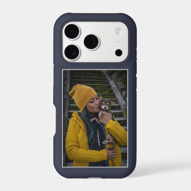 Custom Photo Create Your Own Deep Blue (Back)