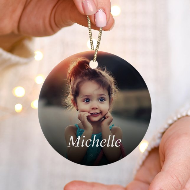 Custom Photo Create Your Own Personalised Ceramic Tree Decoration (Creator Uploaded)