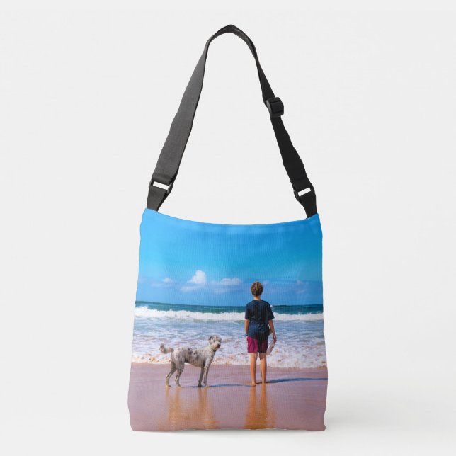 Custom Photo Crossbody Bag with Your Pet Photos (Front)