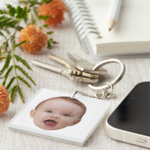 Custom Photo, Custom Photo Face Key Ring