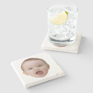 Custom Photo, Custom Photo Face Stone Coaster