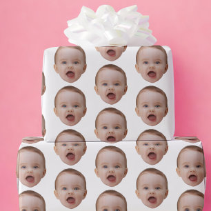 Custom Photo, Custom Photo Face Wrapping Paper
