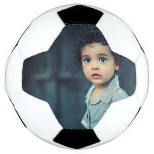 Custom Photo Cute Kid Add Your Picture Football
