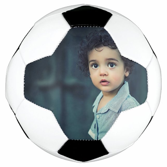 Custom Photo Cute Kid Add Your Picture Football (Front)
