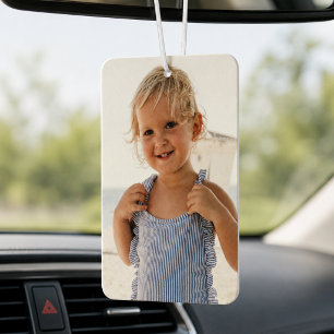 Custom Photo Cute Kids Design Your Own 2 Image Car Air Freshener