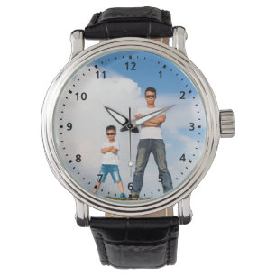 Custom Photo Dad Analogue Wrist eWatch Watch