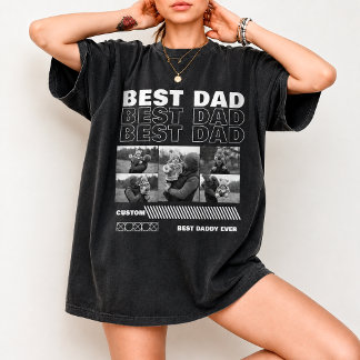 Custom Photo Dad Birthday 90s Style for Husband T-Shirt
