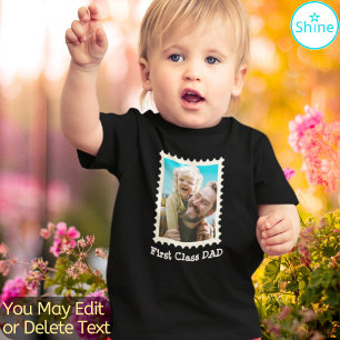 Custom Photo Dad Father I Love Daddy Best Dad Cute Toddler T-Shirt