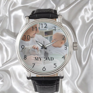 Custom photo dad father watch