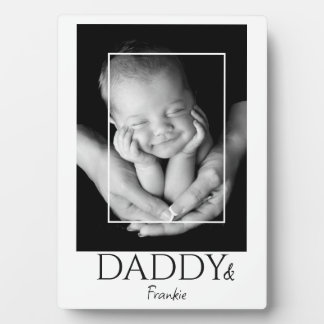 Custom Photo Daddy & Kid Name Father's Day Gift Plaque