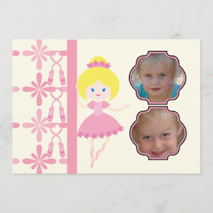 Custom Photo Dance Recital Birthday Invitation