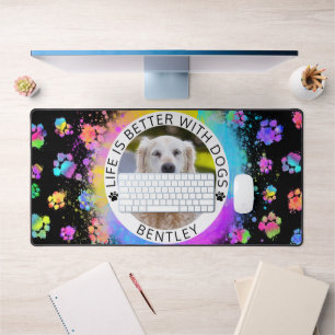 Custom Photo Dog Desk Mat