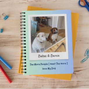 Custom Photo Dog Gift Personalized Notebook