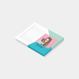 Custom Photo Dog Lover Name Check List Post-it Notes