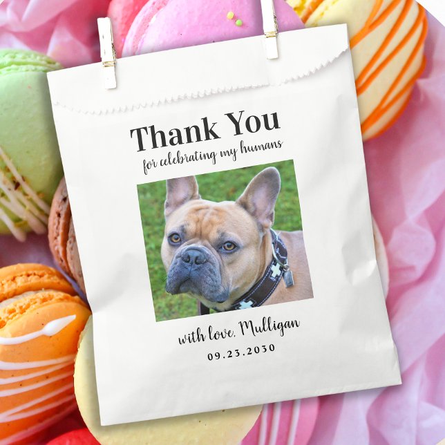 Custom Photo Dog Lover Thank You Pet Doggie Bag (Creator Uploaded)
