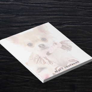 Custom photo dog pet notepad