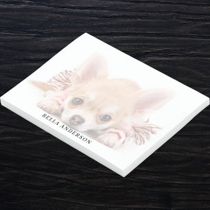 Custom photo dog pet post-it notes