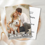 Custom Photo Dog Wedding Save The Date<br><div class="desc">Let your Best Dog announce your wedding with this super cute 'Save the Date ~ My Humans Are Getting Married' pet dog save the date cards. Customise with your favourite photo, and personalise with names, date, and wedding location. This dog wedding announcement will be a hit with your family and...</div>