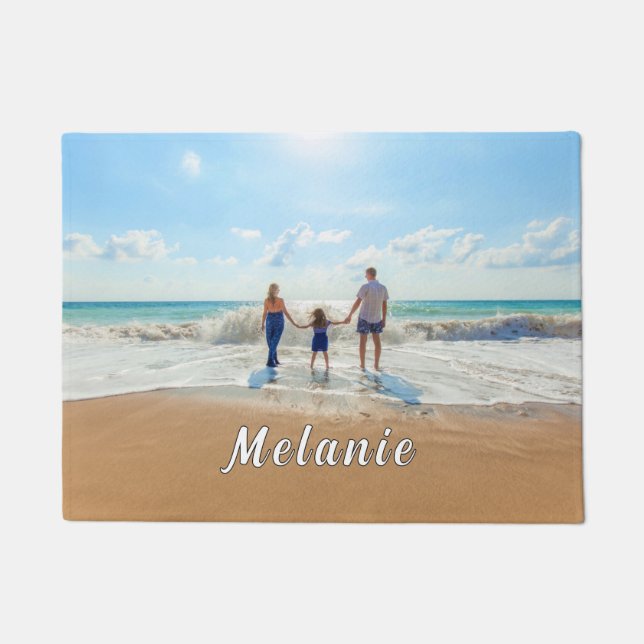 Custom Photo Doormat Your Own Design with Name (Front)