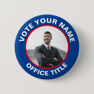 Custom Photo Election Campaign Button