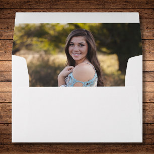 Custom Photo Elegant Personalised 5x7 Envelope