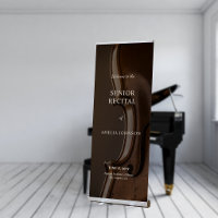 Custom Photo Elegant String Music Senior Recital