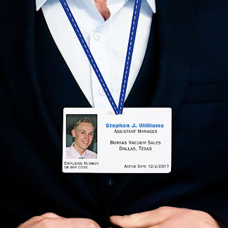 Custom Photo Employee Badge ID Badge