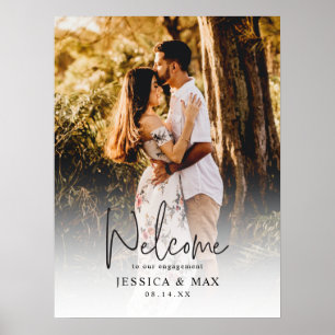 Custom Photo Engagement Welcome Sign &Digital File