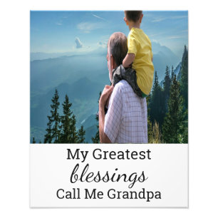 Custom Photo Enlargement For Grandpa