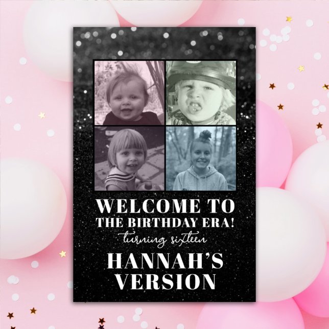 Custom Photo Eras Birthday Party Welcome Poster (Creator Uploaded)