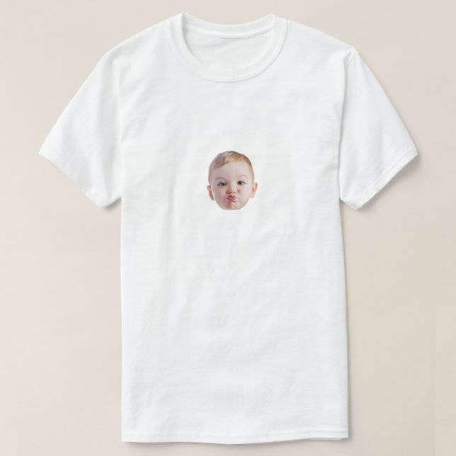 Custom Photo Face For Family Member Birthday Gift T-Shirt (Design Front)