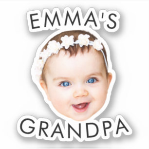 Custom Photo Face Mom Grandma Grandpa Birthday