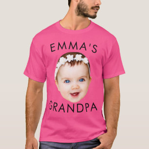 Custom Photo Face Mom Grandma Grandpa Birthday T-Shirt