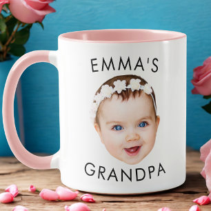 Custom Photo Face Mug Mom Grandma Grandpa Birthday