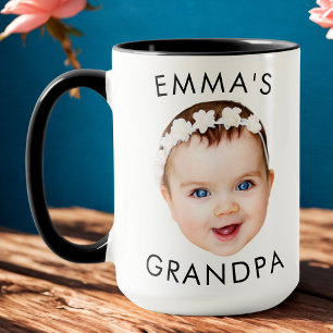 Custom Photo Face Mug Mum Grandma Grandpa Birthday