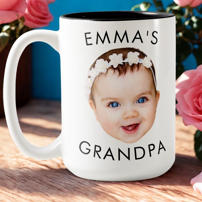 Custom Photo Face Mug Mum Grandma Grandpa Birthday (Creator Uploaded)