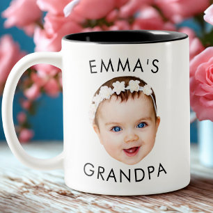 Custom Photo Face Mug Mum Grandma Grandpa Birthday