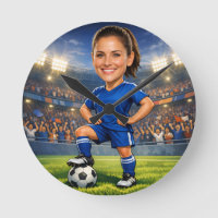 Custom Photo-Face Soccer/Football Star Caricature