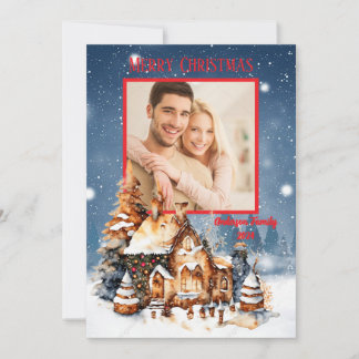 Custom Photo Family Christmas Card