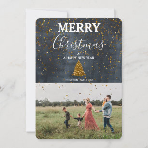 Custom Photo Family Christmas Card 