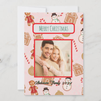 Custom Photo Family Christmas Card
