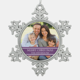 Custom Photo Family Christmas Ornament