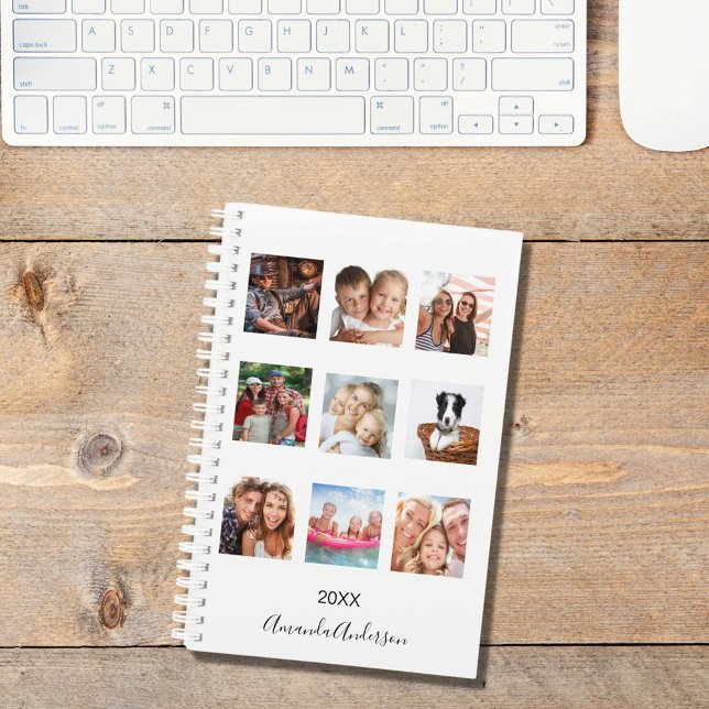 Custom photo family collage name signature 2026 planner (Creator Uploaded)