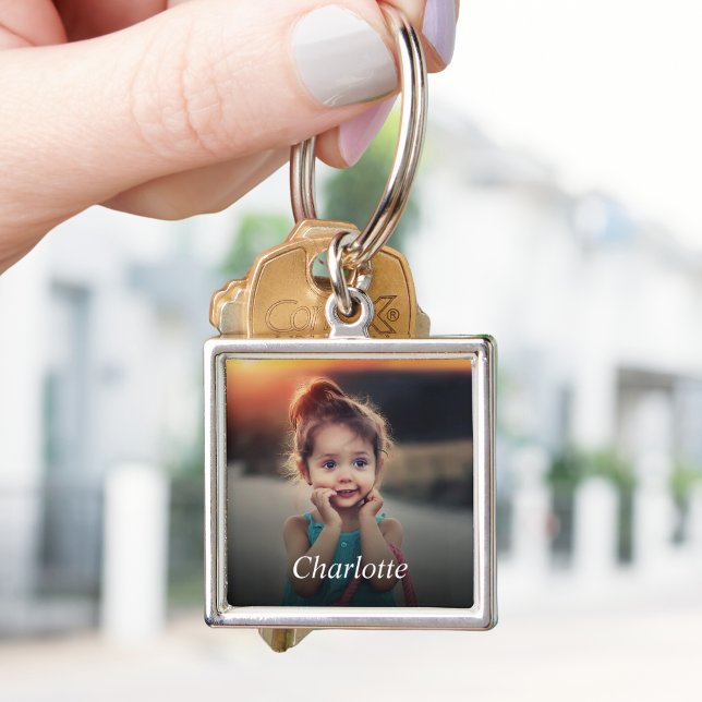 Custom Photo Family Keepsake Premium Key Ring (Creator Uploaded)