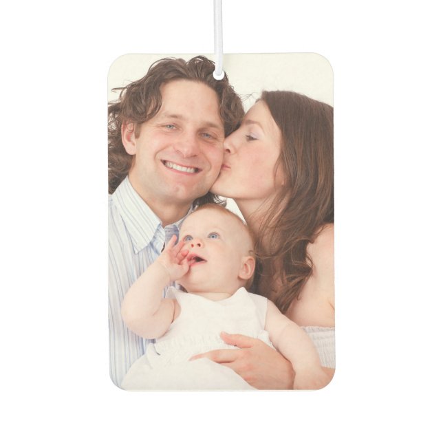 Custom Photo Family or Friends Personalised Car Air Freshener (Front)