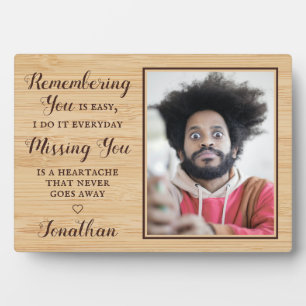 Custom Photo Family Remembrance Memorial Plaque