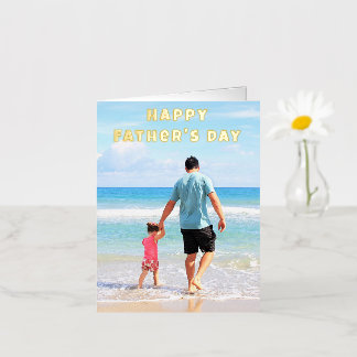 Custom Photo Father's Day Card Personalized