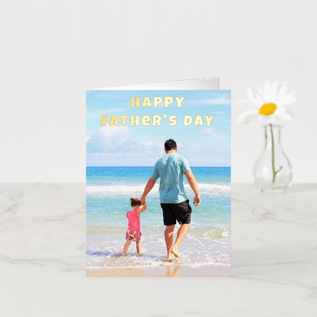 Custom Photo Father's Day Card Personalized (Insitu 3 )