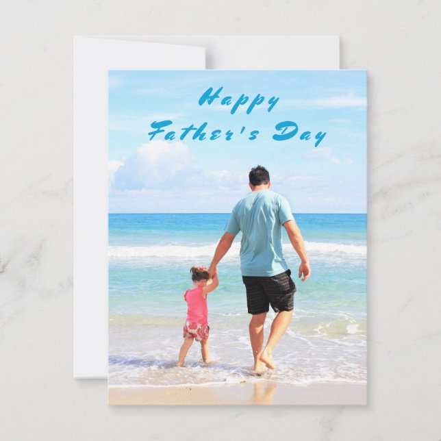 Custom Photo Father's Day Card with Your Photos (Front)