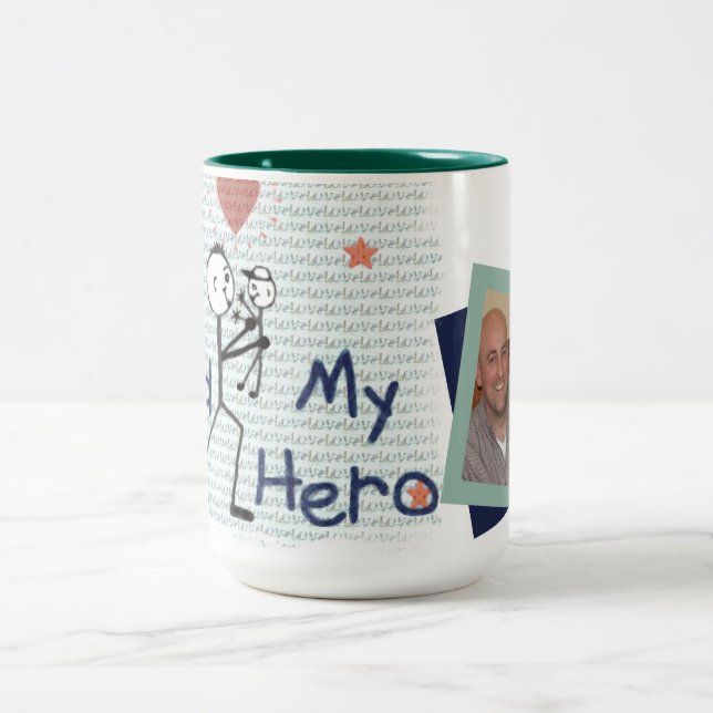 Custom Photo Father's Day Dad Coffee Mug (Center)
